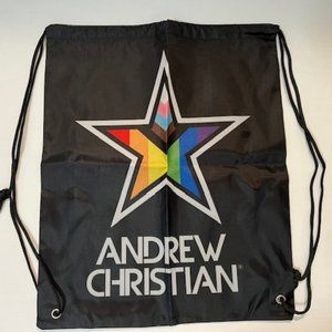 AC - Progress Pride  Drawstring Back Pack - Black/Pride Color (706)